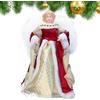 Generico Puntale per albero di Natale con angelo piccolo, puntale per albero di Natale con angelo piccolo | Figurina a cima 'albero di Natale con angelo | Ornamento di angelo di Natale Figurina superiore 'albe