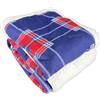 HOME ZEN HOUSEHOLD LINEN coperta plaid di pile art not morbido e caldo con retro sherpa effetto lana 200x220cm trentino