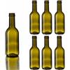 Firmadigaranzia srl 10 PZ - Bottiglia in vetro per liquore e vino vuota Bordolese 250 Ml per vino spumante e prosecco | Bottiglia per vino da 250 ml adatta per tappi a vite inclusi nella confezione