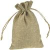 PLECUPE 20 pezzi Panno Di Lino Di Iuta Sacchetti Regalo con Coulisse, PLECUPE 10x14cm Vintage Colore Puro Biancheria Borse Borse da Regalo Tela da Imballaggio Sacchetto dei Monili Candy Bags, Cachi