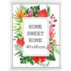 MG Design Cornice 40x60 cm - colore Bianco, in legno, con vetro acrilico - da appendere in verticale o in orizzontale, senza sfondo, per foto, poster, puzzle