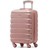 Flight Knight Valigie rigide in ABS a 4 ruote leggere per trasportare bagagli a mano approvate per oltre 100 compagnie aeree tra cui easyJet, British Airways, RyanAir, Virgin Atlantic, Emirates e
