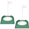 Hnonoxy 2 Pezzi Coppe da Golf, Coppa per Il Putting da Golf, Coppa del Foro da Golf con Foro Regolabile e Bandiera, Ausili per l'allenamento per la Pratica del Putt da Golf, per interni esterni casa cortile
