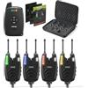 Hirisi Tackle Set di 4 allarmi e 1 ricevitore per pesca alla carpa con funzione completa (SX1-2)