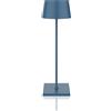 Palmina 842,lampade da tavolo senza fili,lampade da tavolo ricaricabili E Dimmerabile In Alluminio,abat jour senza fili 4400mah,Protezione IP54,luce da tavolo esterno/Interno/Blu