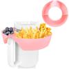 INSPUTOL Vassoio per Snack Stanley, Vassoio per Snack Stanley Cup per Ciotola per Snack in Stanley Cup, Adatto per Tazza Quencher H2.0 da 40 Once (Rosa, Senza Tazze, Senza Coperchio)