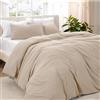 Bare Home Set copripiumino e federa, per letto matrimoniale, 1800, ultra morbido, leggero, con 2 federe (doppia, sabbiata)