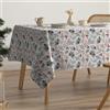 GAMUSI Tovaglia natalizia antimacchia cotone tavolo da pranzo decorazione natalizia rettangolare tocco tessuto 160 x 350 cm