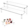 TUKNN Espositore Acrilico a 2 Livelli,Espositore in Acrilico Trasparente,Alzate di Display,Trasparente Porta Profumi,Organizzatore in Plastica per Modellismo,Cupcakes,Profumi,Cosmetico
