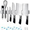 Barra Magnetica Per Coltelli 40cm - Acciaio Inox Con 2 Ganci, Portautensili Da Cucina - Foto 5