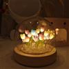 Neioaas Luce notturna tulipano fai da te tulipano fatto a mano luce notturna pacchetto materiale Crea la tua atmosfera simulazione fiore sonno bambini ragazze coppia amici regalo (miscelazione di