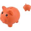 I-TOTAL® - Salvadanaio Divertente Decorativo/Portamonete in Plastica - Idea Regalo (MAIALINO JACKPOT) (ORANGE PIGGY)