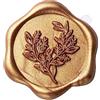 Mogokoyo 100 adesivi per sigilli in cera, 29 mm, oro antico, foglie di eucalipto, adesivi vintage per inviti di nozze, per San Valentino, compleanno, Natale, forniture per feste