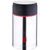 BERGNER Travel - Thermo per cibo con capacità di 1 litro - prodotto in acciaio inossidabile di alta qualità e resistenza - Matt e Finitura cromata - Anti fuoriuscita e Anti Drip