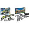 LEGO 60337 City Treno Passeggeri Espresso, Locomotiva Giocattolo Telecomandata con Luci Dimmerabili e Binari, Giochi per Bambini e Bambine & 60238 City Scambi, Set con 6 Pezzi Accessori di Rotaie