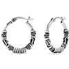 LeCalla Orecchini a cerchio da ragazza in argento sterling, 18mm, Argento, Nessuna pietra preziosa