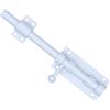 Litensh Chiavistello scorrevole per cancello resistente, Serratura con Foro Porta Catenaccio Porta con foro per lucchetto, in acciaio inossidabile 304, diametro 12 mm (196MM Bianco)