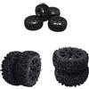 8 pezzi 17 RC pneumatici in gomma per auto 1/8 RC fuoristrada Buggy