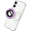 Spigen NanoPop MagFit Anello MagSafe per Telefono [Supporto a Cerniera Rotante] Compatibile con iPhone 17 17e 16 15 14 13 Pro e Cover MagSafe/Pixelsnap per Samsung S26 S25 Ultra, Pixel 10 10a - Viola