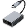 Pixelure Adattatore di Ricarica USB-C/Ethernet per Chromecast (fino a 100 W di potenza), da USB C a RJ45 Ethernet 1000 Mbps per Chromecast, 15/16, Mac-Book Air, Mac-Book Pro e Windows