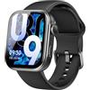 TOZO S6 Smartwatch Uomo Donna con 1.85 AMOLED Schermo Risoluzione 390x450 PPI Orologio con Bluetooth Chiamata e Messaggio Multipla Funzione di Salute e Vida 100+ modalità Sportive IP68 Nero