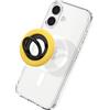 Spigen NanoPop MagFit Anello MagSafe per Telefono [Supporto a Cerniera Rotante] Compatibile con iPhone 17 17e 16 15 14 13 Pro e Cover MagSafe/Pixelsnap per Samsung S26 S25 Ultra, Pixel 10 10a - Giallo