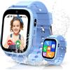 ELEJAFE Smartwatch Bambini, Orologio Intelligente per Bambini con Telefono, 4G Videochiamata, SOS, IP68 Impermeabile, Chat Vocale, Modalità Scuola, Sveglia, Fotocamera, Regalo per Ragazzi e Ragazze