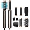 UKLISS Air Styler 6 in 1, Hair styler Spazzola Asciugacapelli Set 110000 RPM, 1400W spazzola ad aria calda, set con spazzola termica, asciugacapelli agli ioni, per Ricci, Volumizzante, Lisciante
