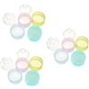 TOYANDONA 3pezzi Contenitore Portatile Per Latte Polvere Strati Con Dispenser Anti-perdita Per Realizzato Microonde e Sterilizzatore Sicuro Capacità Totale Compatte