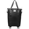 VIRIECH Borsone da viaggio pieghevole con Ruote Rimovibili, Borsone da Viaggio Uomo Donna per Palestra, Borsa da Weekend con scomparto umido, Borsa Per Lo Sport e Il Viaggio