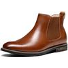 Bruno Marc Stivaletti Chelsea da Uomo Stivaletti in Pelle,Size 44.5,Marrone,URBAN-06-1