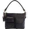 LECONI Borsa a tracolla Borsa di pelle Borsa delle signore in stile vintage Borsa in vera pelle naturale Donna Shopper grande Borsa a mano DIN A4 Borsa da donna 39x27x10cm nero LE0062-buf