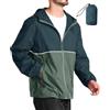 SPEEDRUN Rain Jacket Uomo Antivento Uomo Antipioggia Ripiegabile Giacca Antipioggia Impermeabile Tascabile Waterproof Jacket Man Moto Running Leggera Trekking Ciclismo Sport Outdoor