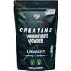 Foodelis Creatina Creapure 500g in polvere - 100% Creatina Monoidrata Creapure Certificata - Senza Sapore, Non-OGM, Pura senza Additivi - Alta Solubilità - Include Dosatore - Creatine Pura