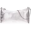 Coccinelle Aura Mini Bag Grained Leather Silver