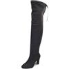 Generico Stivali da Donna Stringati con Tacco Alto - Scarpe Sexy con Sottile Tallone e Soffici Interni - Taglia 35-43