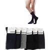 PEZZINI 6 paia calzini corti uomo SANITARI in caldo cotone relax, bordo senza elastico-non comprime-non scende, colori assortiti francesi (IT, Numero, 39, 42, Regular, Regular, 2 NERO 2 BLU 1 GRIGIO 1 FUMO)