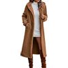 Yekdmxop Cappotto Donna Autunno Cappotti Da Donna Eleganti Giacca Leggera Donna Sherpa Giubbotto Con Pelliccia Comfort Giacca Da Donna Lungo Cappottina Giacca Manica Lunga Abbigliamento Donna Invernale Outdoor