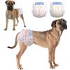 Dono pannolini per cani femmina, 24 pz., pannolino per gatti, mutande cane femmine, con indicatore di umidità, assorbenti, incontinenza, eccitazione urinaria, i cani in calore, XXS, XS, S, M, L