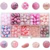 Generic 0GRL Bracelet Beaded, Acrylic, Colore: Rosa