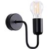 SOLLUX lighting - Lampada da parete - Lampada da parete VECTOR - Illuminazione decorativa - Lampada LED - Basso consumo energetico - E27, 1x max 15W LED, ~230V, 50Hz, IP20 - Nero - 8,5x15,5x20cm