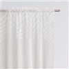 ROOM99 Lindsay - Tenda con fettuccia arricciata, 140 x 250 cm, larghezza x altezza per soggiorno, colore: bianco, 1 pezzo