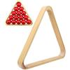 Agatige Triangolo da biliardo in legno massello per palla da biliardo, Triangolo per 15 Palle da Biliardo Dimensioni Standard, Scaffale per Palline da Biliardo in Legno a Triangolo e Rombo Accessori(British)