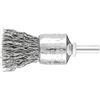 PFERD 43298004 - Spazzola a pennello non testata, in PBU | Ø 20 mm, diametro gambo 6 mm, diametro filo di acciaio 0,50 - per levigatrice dritta, trapani, onde piegate