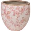 AlexandreHouse MACETA PORCELANA BEIGE/ROSA