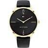 Tommy Hilfiger Orologio Analogico al Quarzo da donna con cinturino in pelle Nero - 1782379