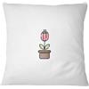 Bona Basics Federa Decorativa, Poliestere, Bianco, 60 x 60 cm