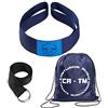 Cinturon Ruso CR-TM Tirante Musculador Cintura per Allenamento con Pesi Blu Poliester 8 cm x 120 cm