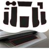 YEE PIN T Cross 2022 Tappetini in gomma compatibili con V W T Cross 2018-2022 Tappetini antiscivolo per console centrale, scatola di immagazzinaggio interni