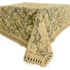 HOME ZEN HOUSEHOLD LINEN TOVAGLIA COPRITAVOLO CENTROTAVOLA RUNNER PIZZO MACRAME' LUSSO (140X220 CM, DISEGNO FELCE COLORE BEIGE)